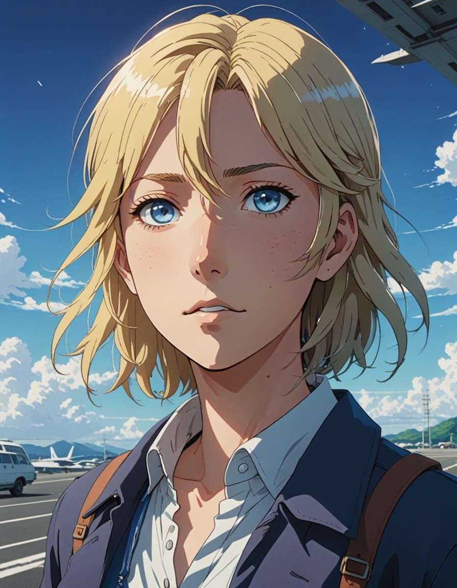 Anime Key Visual: Satya Oblette on Runway