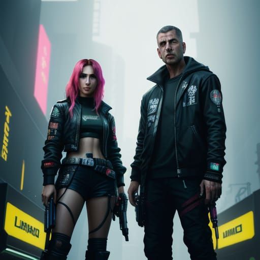 Dog Rescues Child from Drowning in Cyberpunk Pool