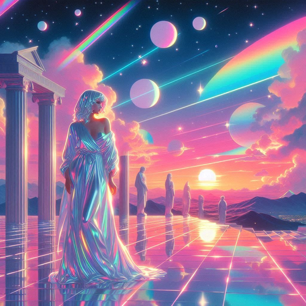 hajime sorayama 80s retro futurism sci-fi vintage concept co...