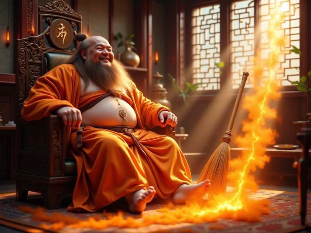 How Immortal Chung Li Chuan Sweeps his Floor