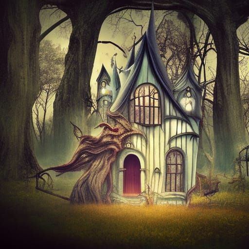 Witch House - Ai Generated Artwork - Nightcafe Creator