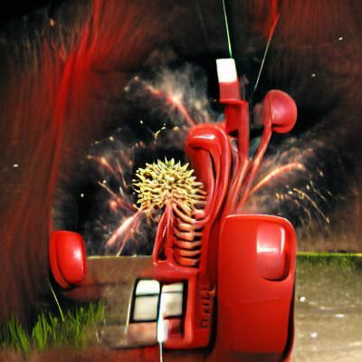 red Telephone Firework