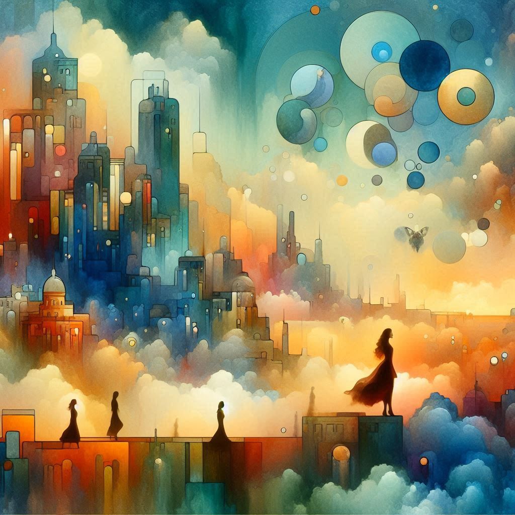 Urbs colorum clarorum DALL E 3 series