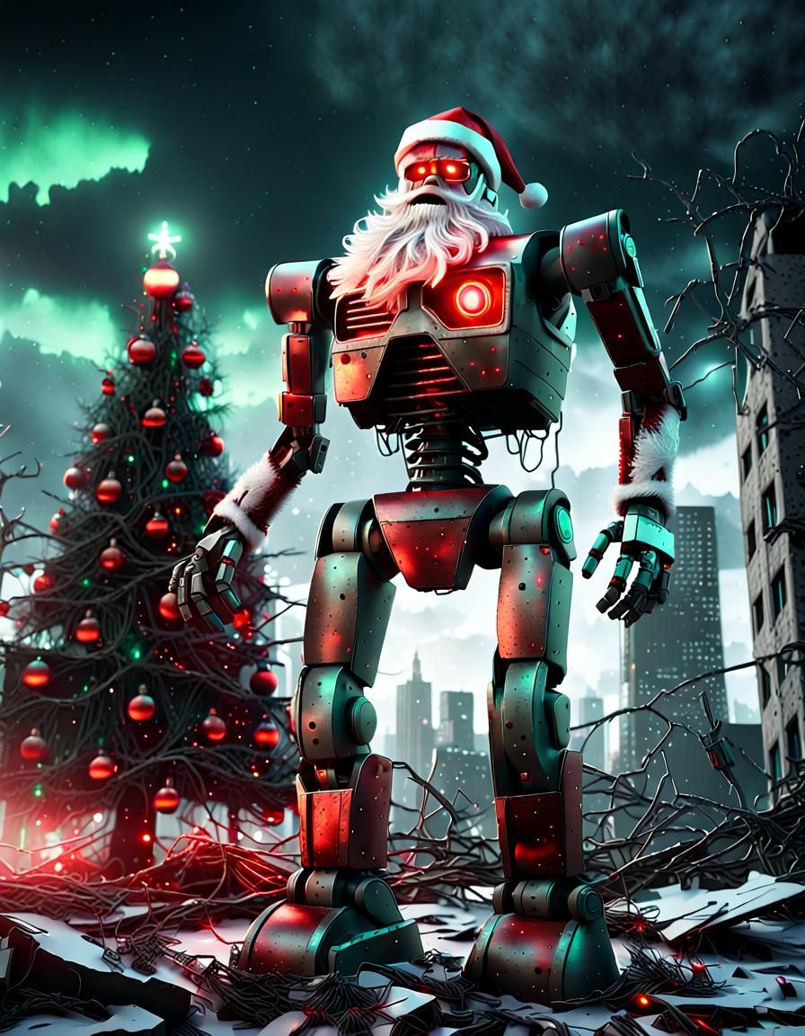 The end of the world, Armageddon, robot Santa Claus, Chrisma...