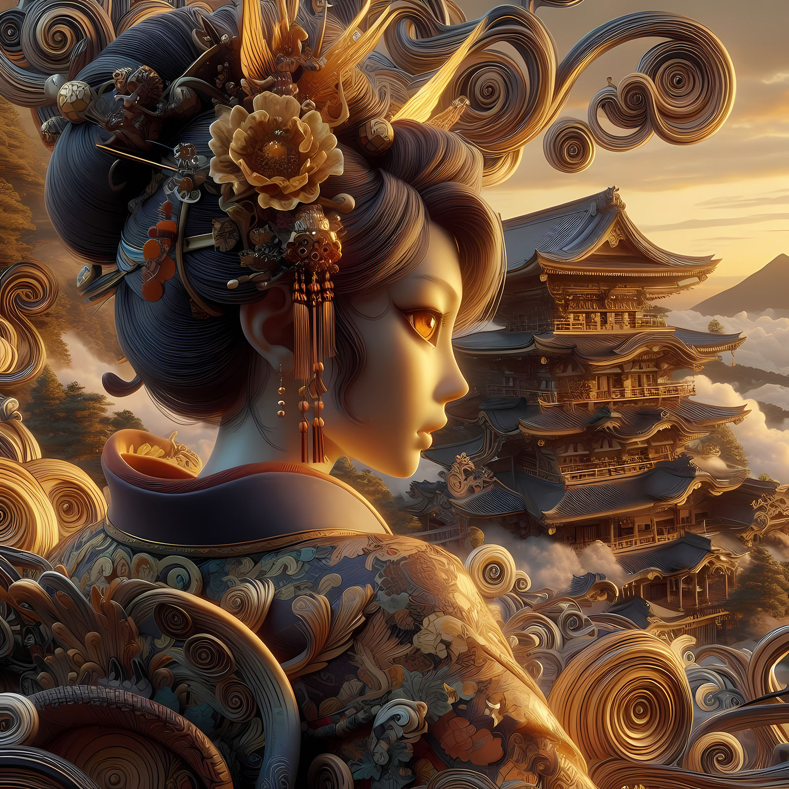 Amaterasu Inspects her Shrine Before Matsuri