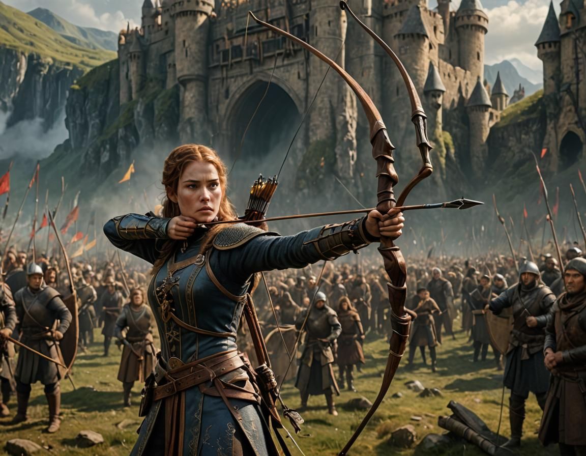 One Warrior princess, master archer,