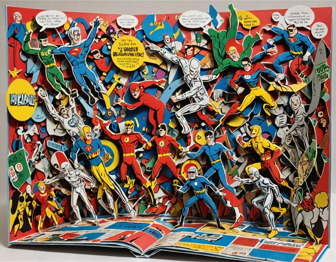 Popup Book of a Comic Convention