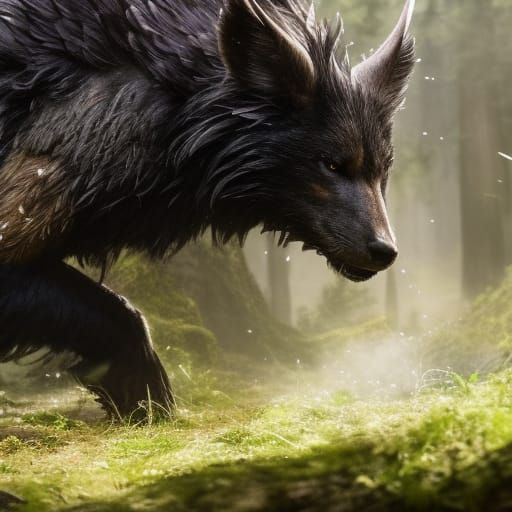 Dire Wolf  by @Fendelman 