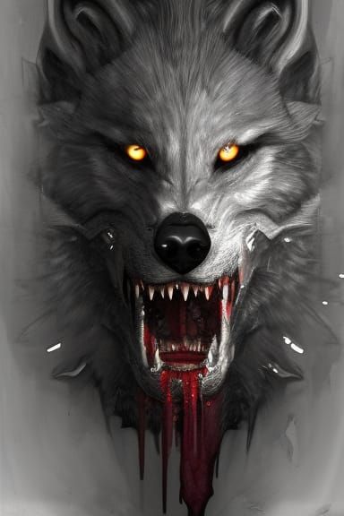 Werewolf sketch - AI Generated Artwork - NightCafe Creator