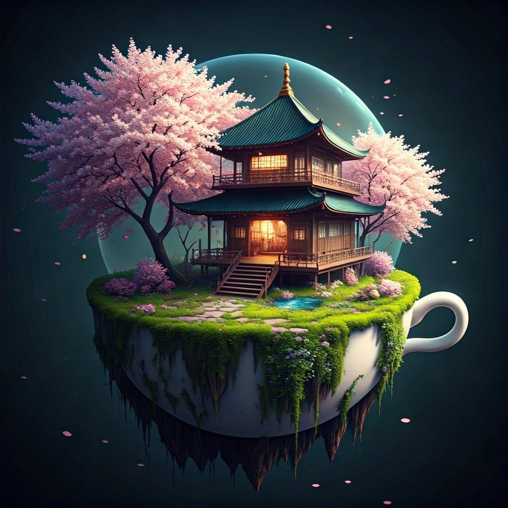 Cup of teahouse   by @Billcat