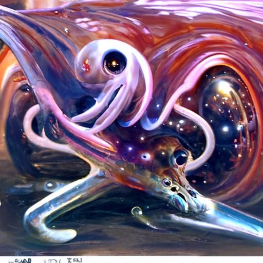 Space squid creating galaxy