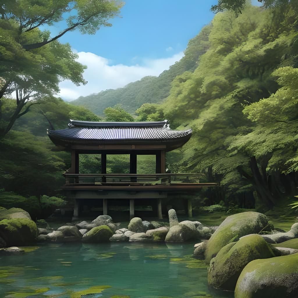 Elegant Bamboo Stalk: Minimalist Digital Art