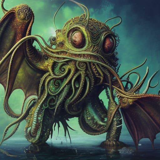 Cthulhu - AI Generated Artwork - NightCafe Creator