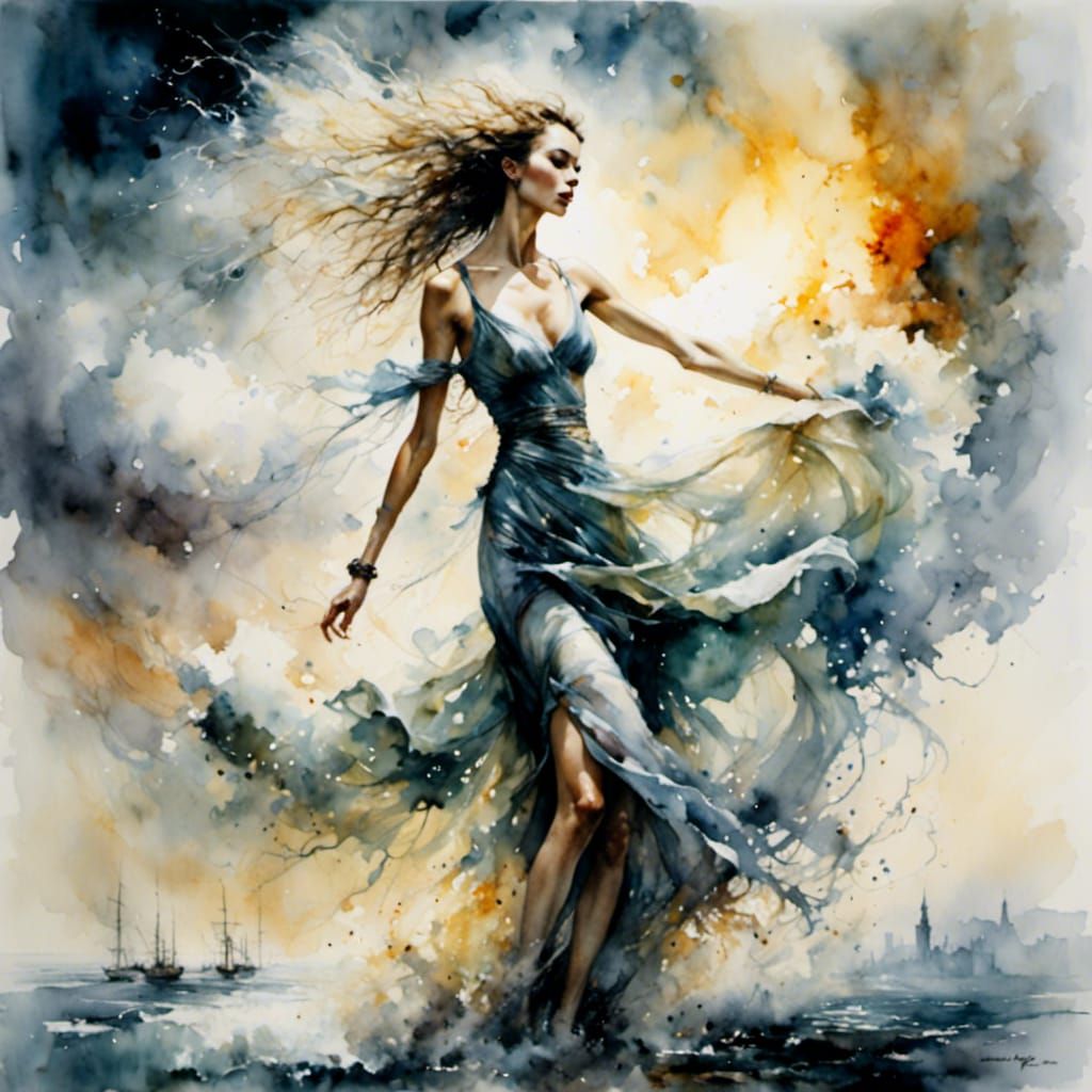  <lora:smokedance:1.0>Thunderstorm