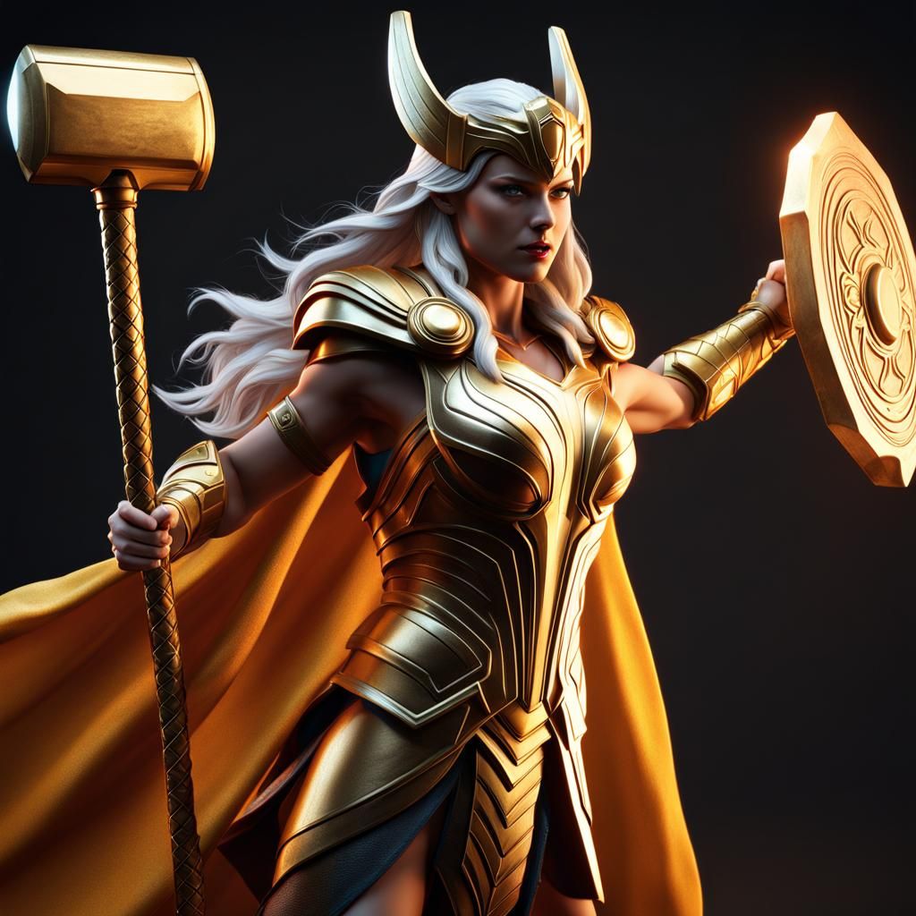 Female Thor Ai Generated Artwork Nightcafe Creator 5128