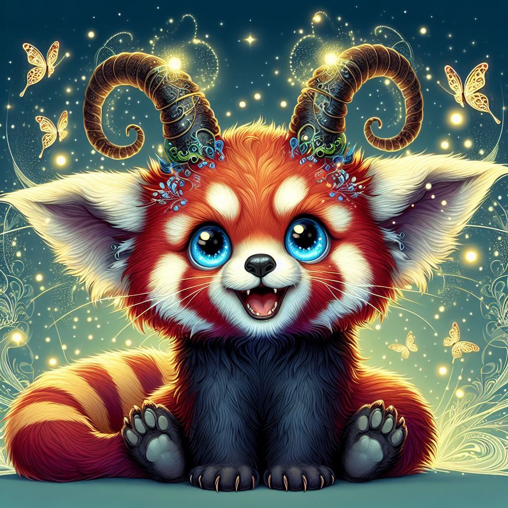 Mango the red panda hybrid