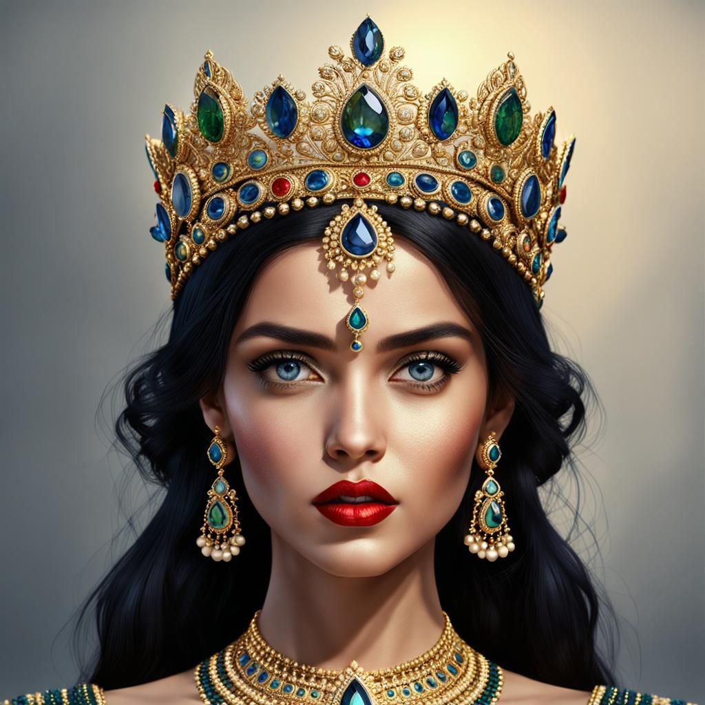 Indian queens of elements. Water. - AI Generated Artwork - NightCafe ...