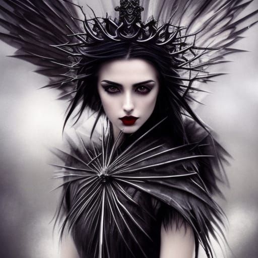 Gothic angel - AI Generated Artwork - NightCafe Creator