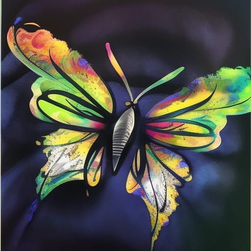 Lacewing Butterfly - AI Generated Artwork - NightCafe Creator