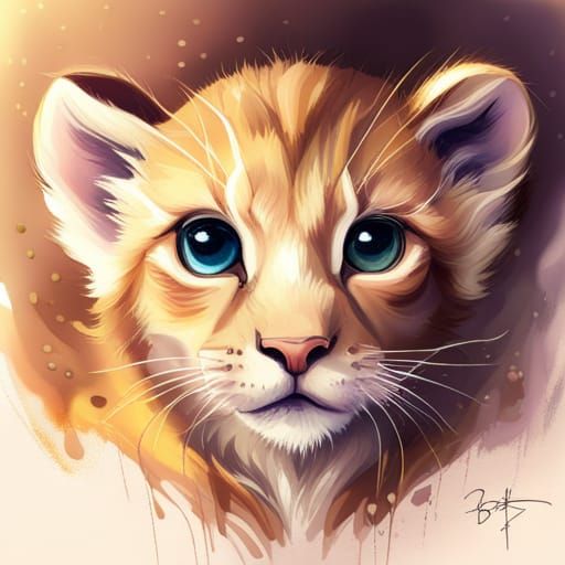 Another lion cub
