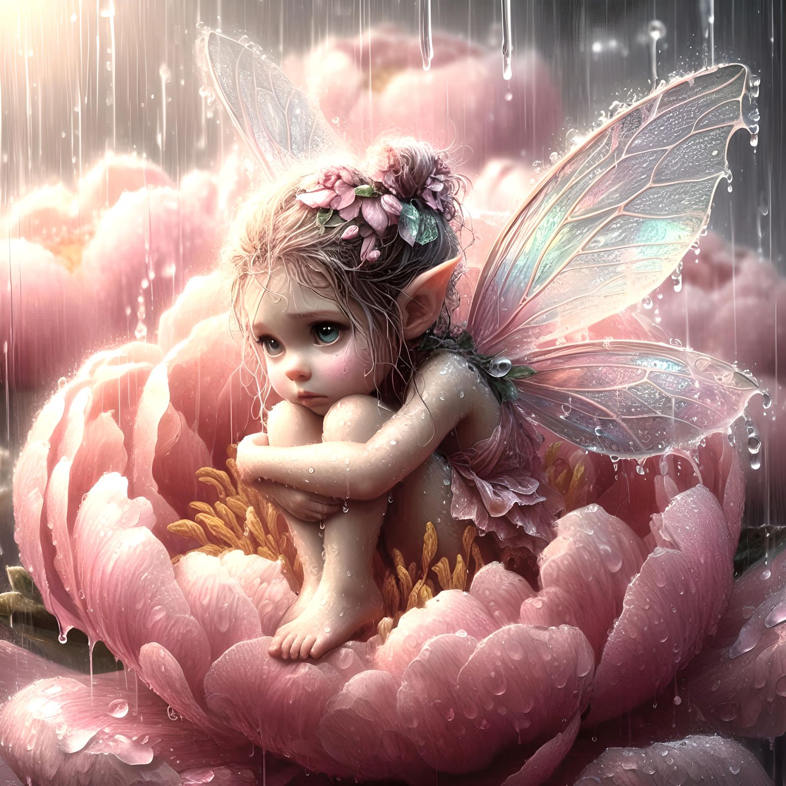 Pink Peony fairy