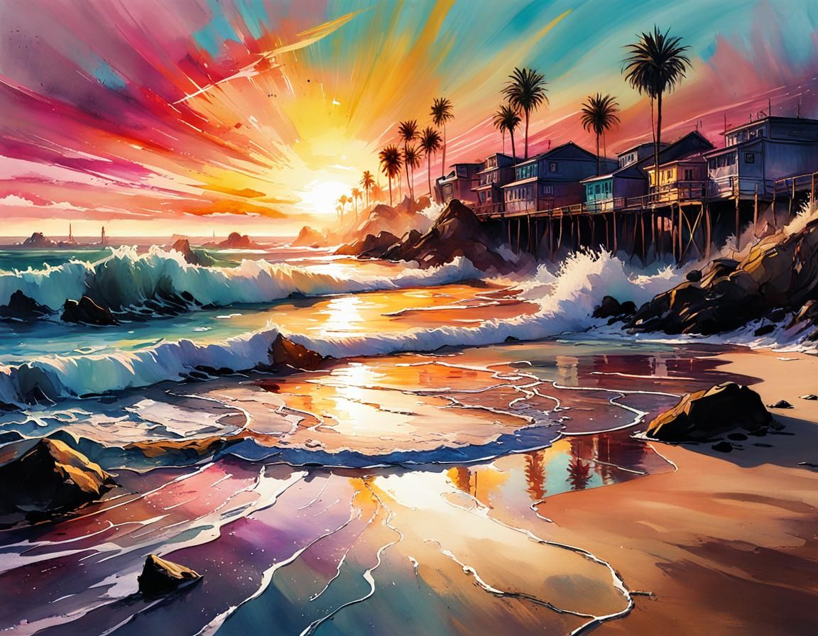 Beach Sunset  by @haightash wong