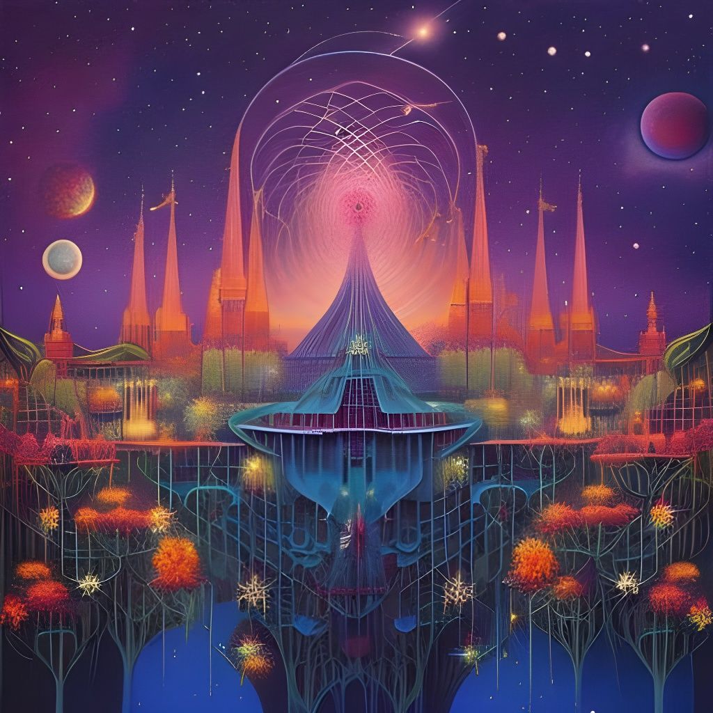 Cosmic splendor - AI Generated Artwork - NightCafe Creator