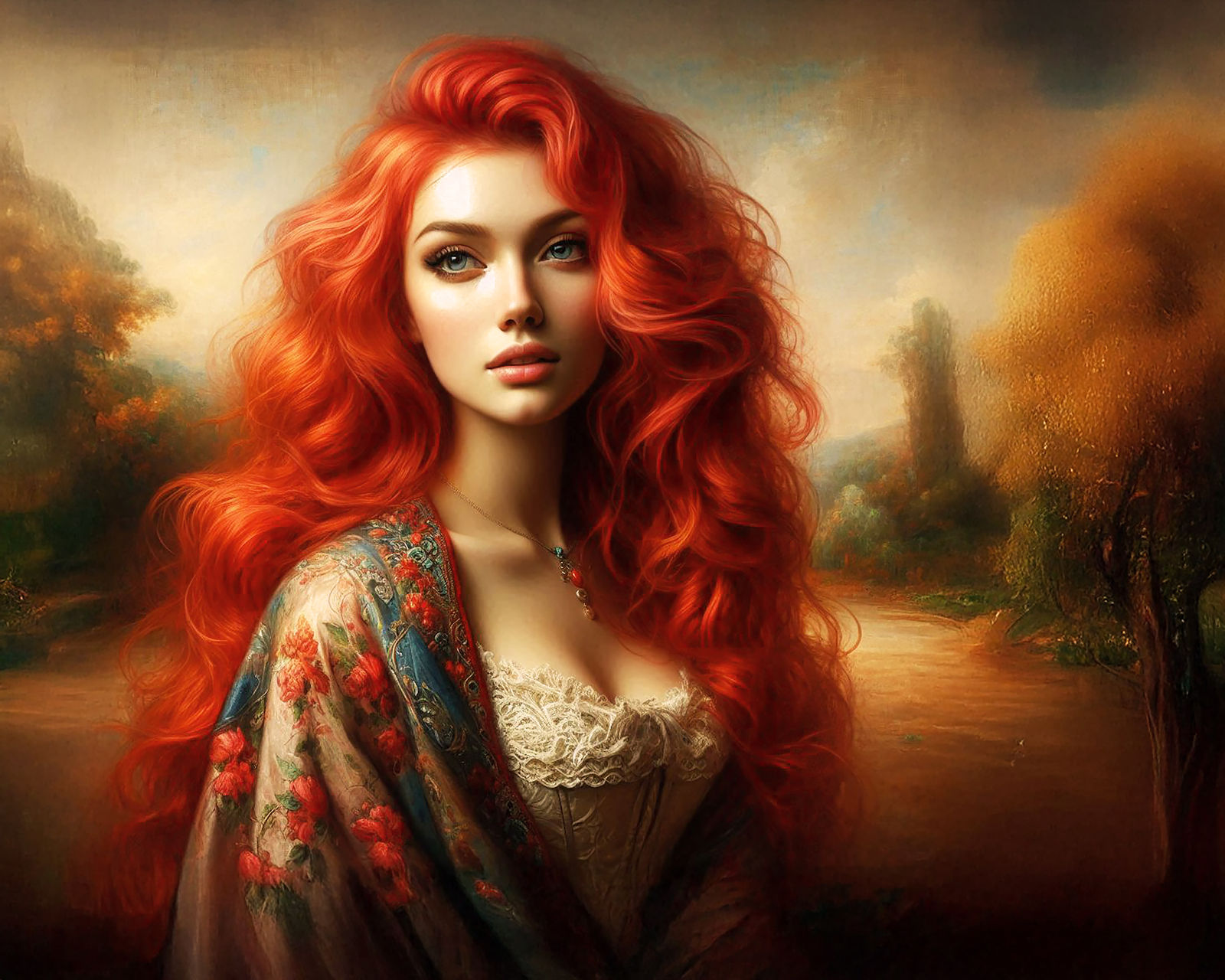 classic oil portrait