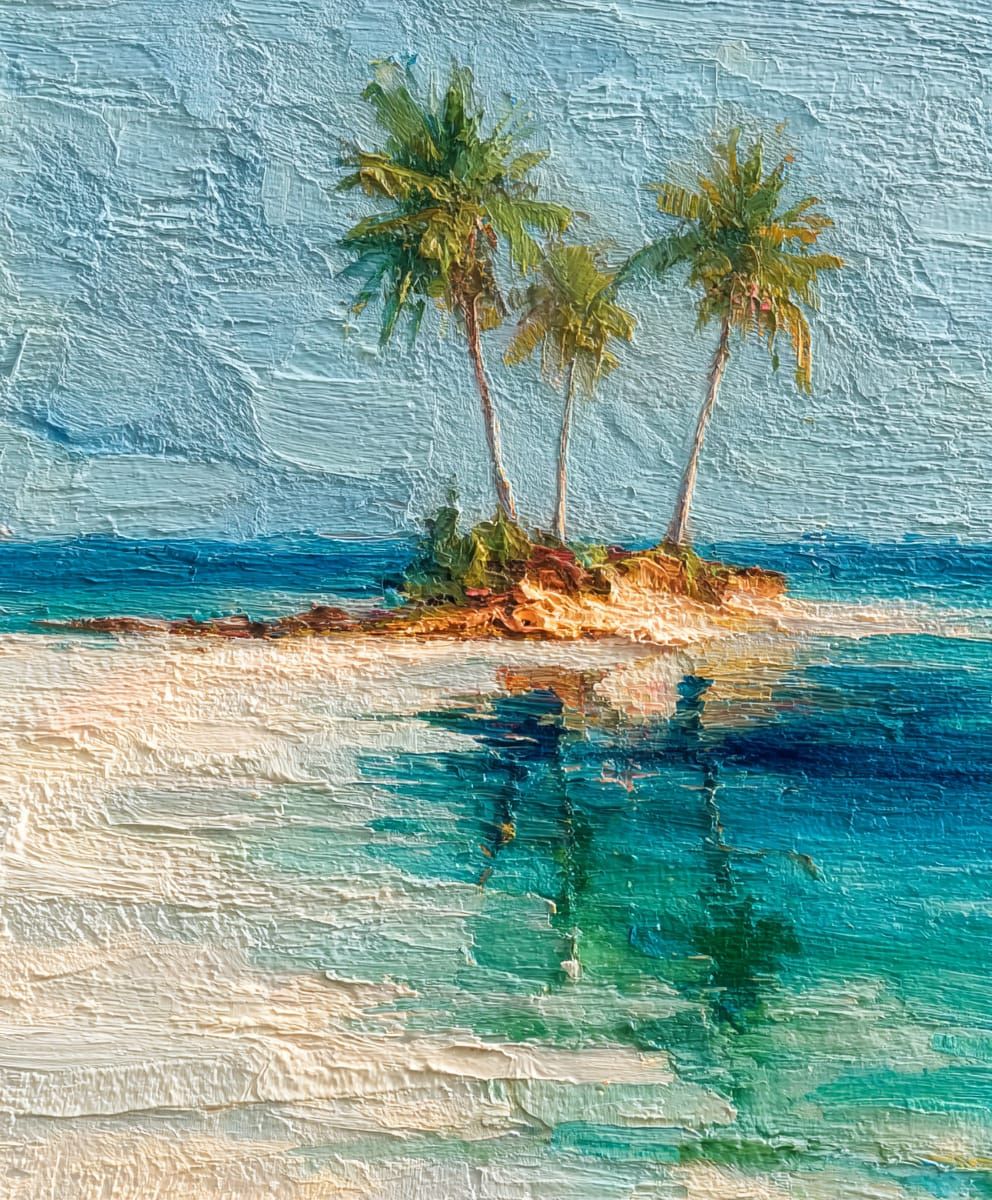 Island Oil Painting  by @AcKc