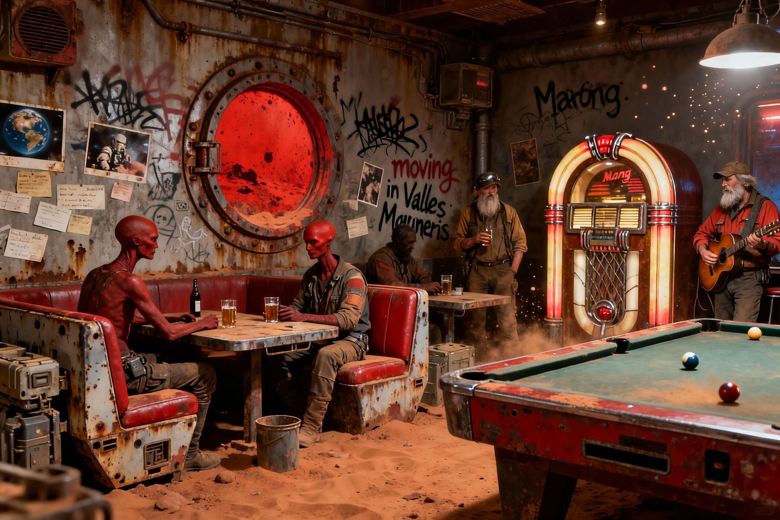 Last Call at The Rusty Crater Saloon  by @Mr Happy