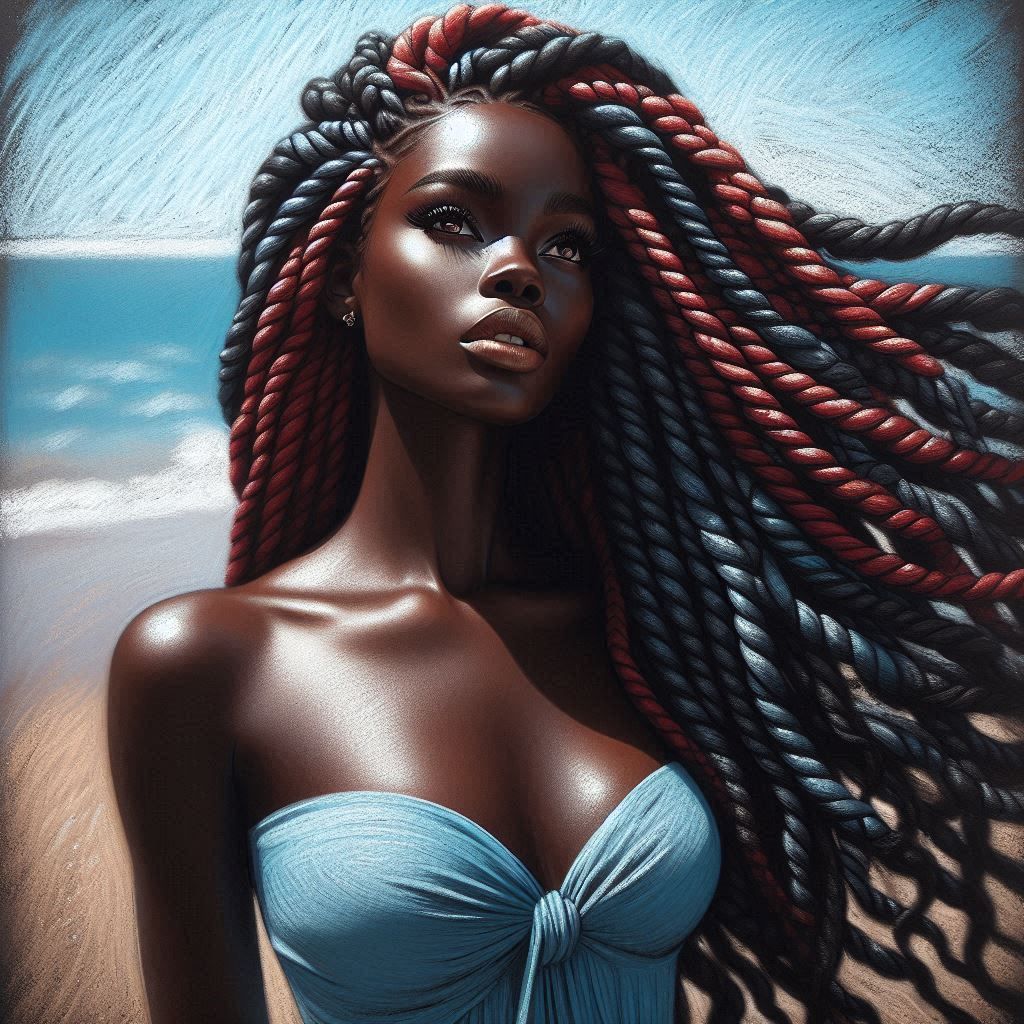 There's just something about a beach and the sea that get's me (chalk style)