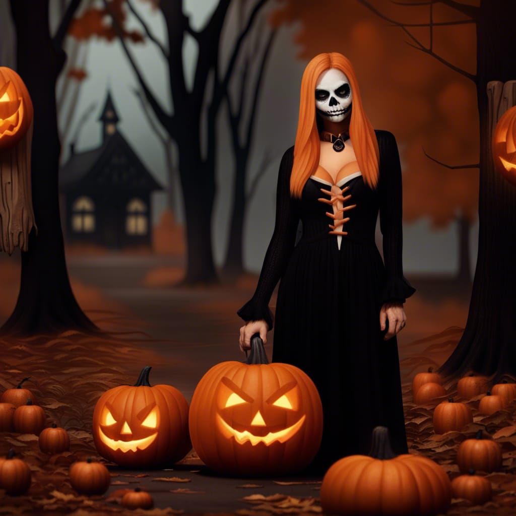 Pumpkin and Zombie Emojis Generated by AI