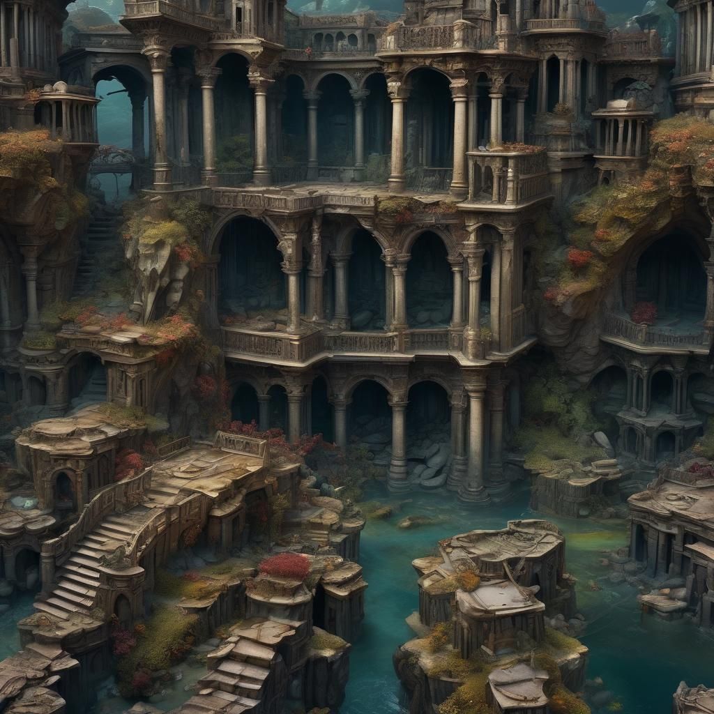 Necropolis on sea floor