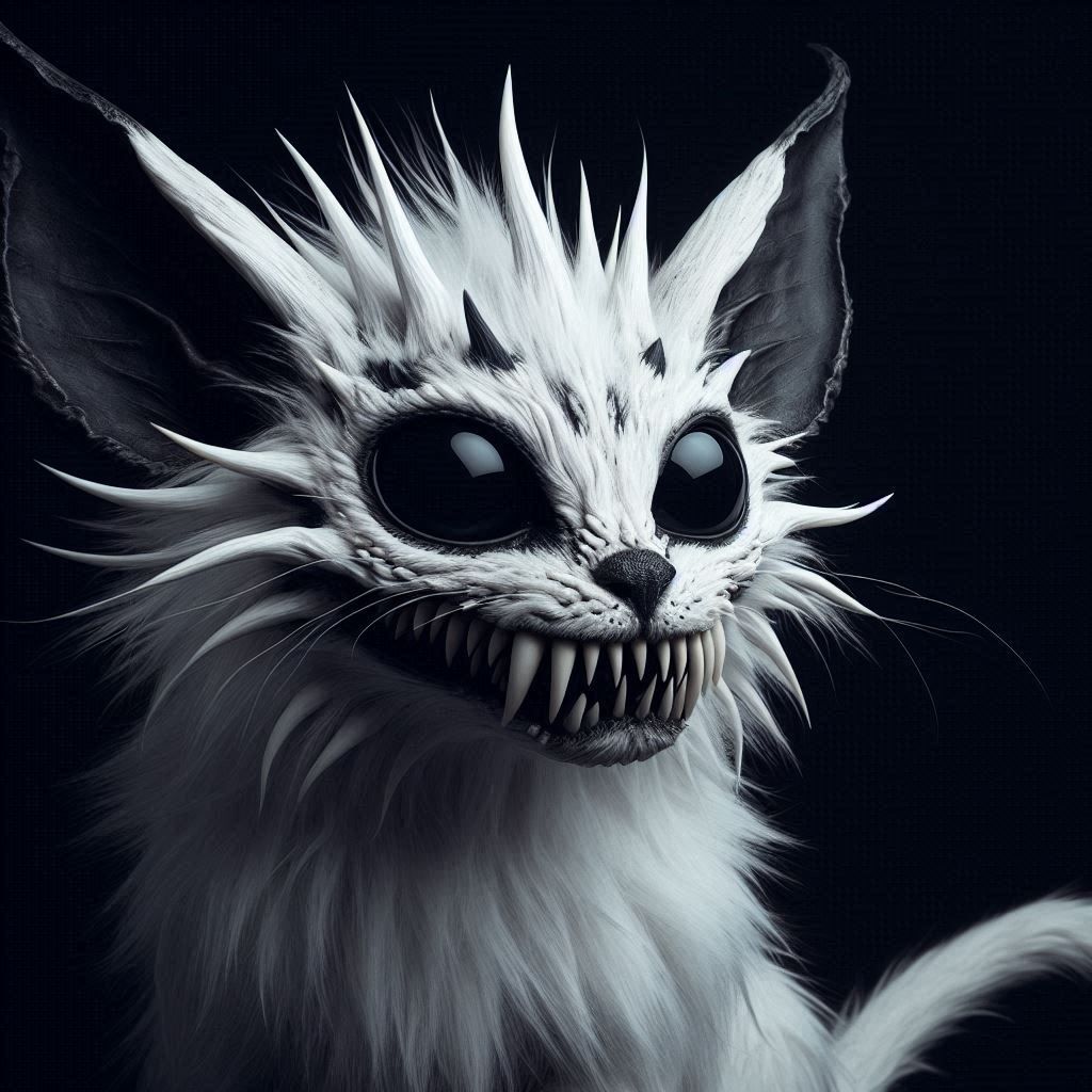 Cat and white spike hybrid