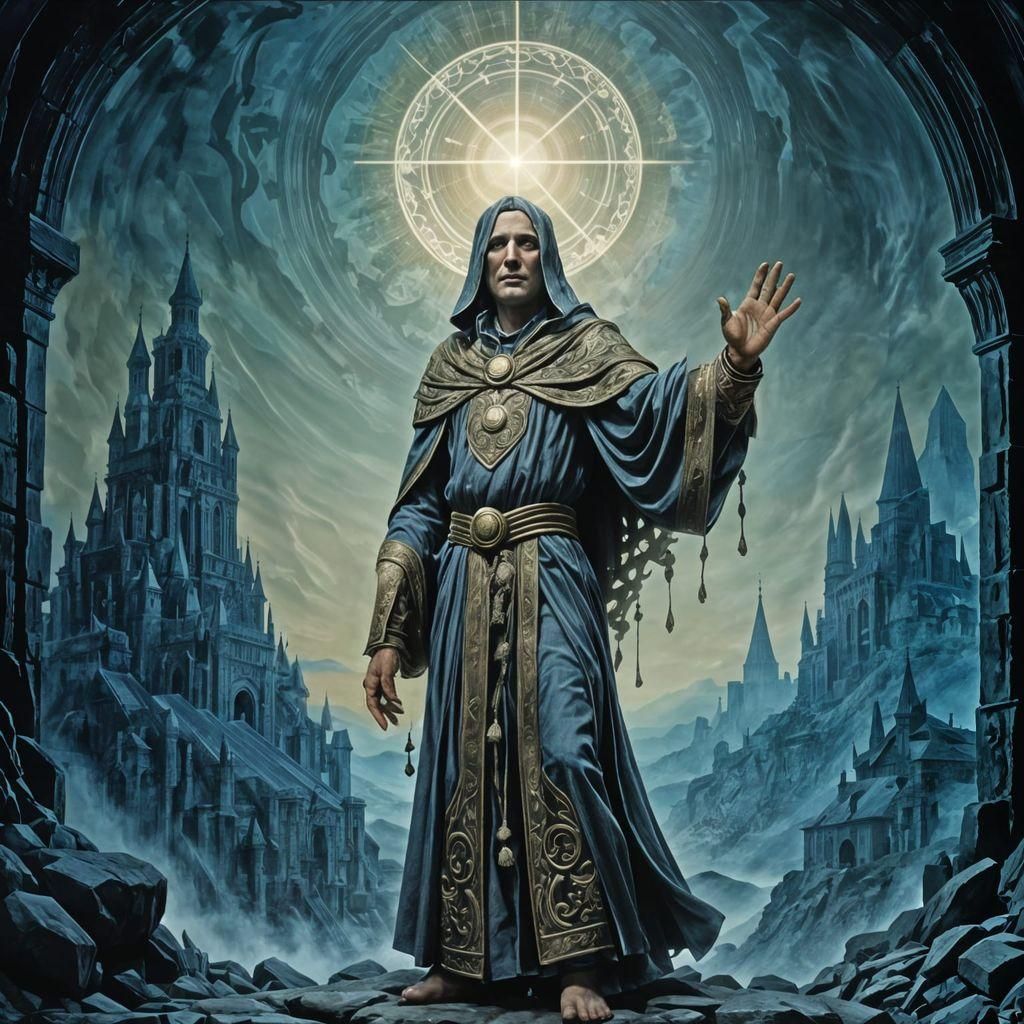 Portrait of a holy cleric of life / portrait d'un saint clerc de la vie