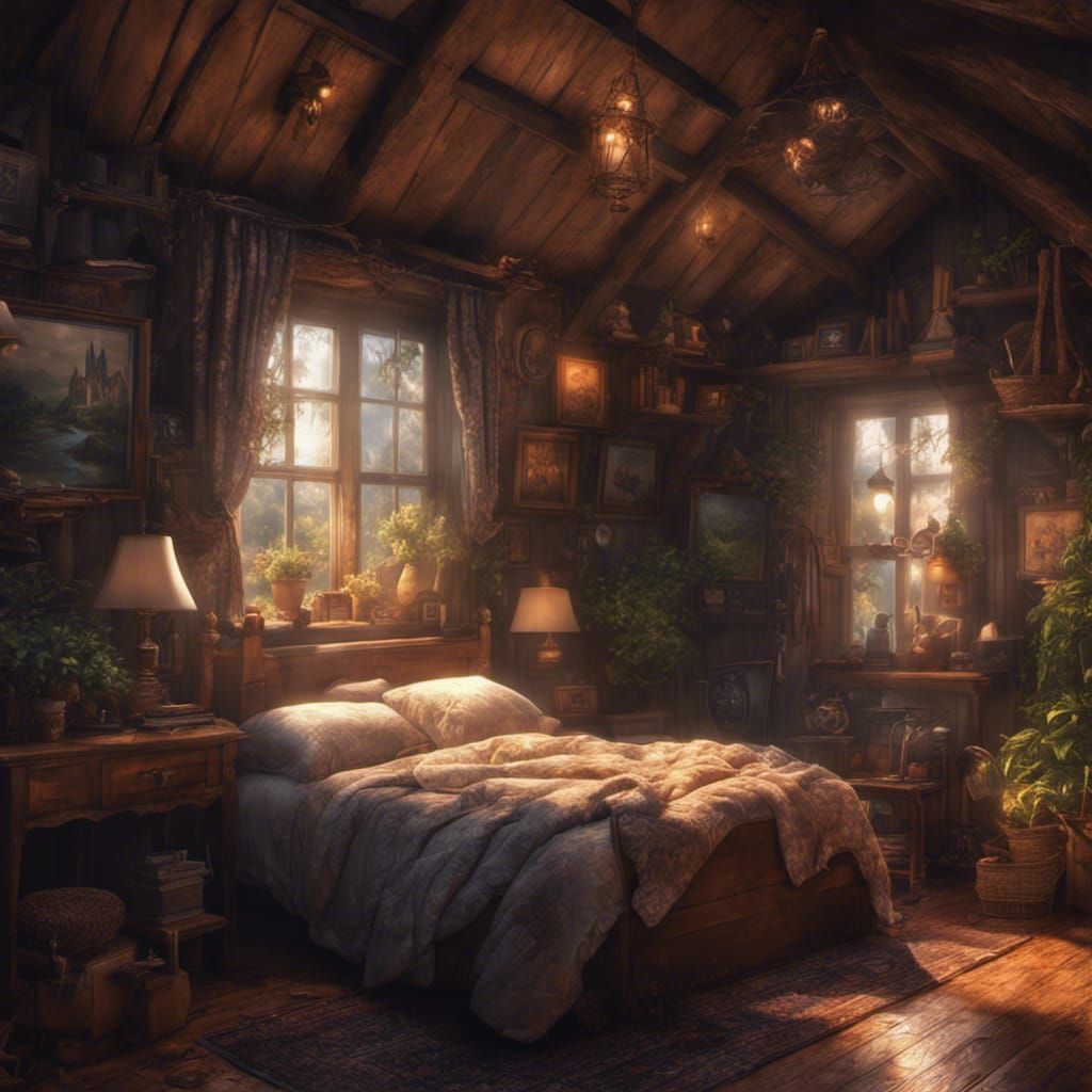Cozy little cottage bedroom  by @arbybuckle