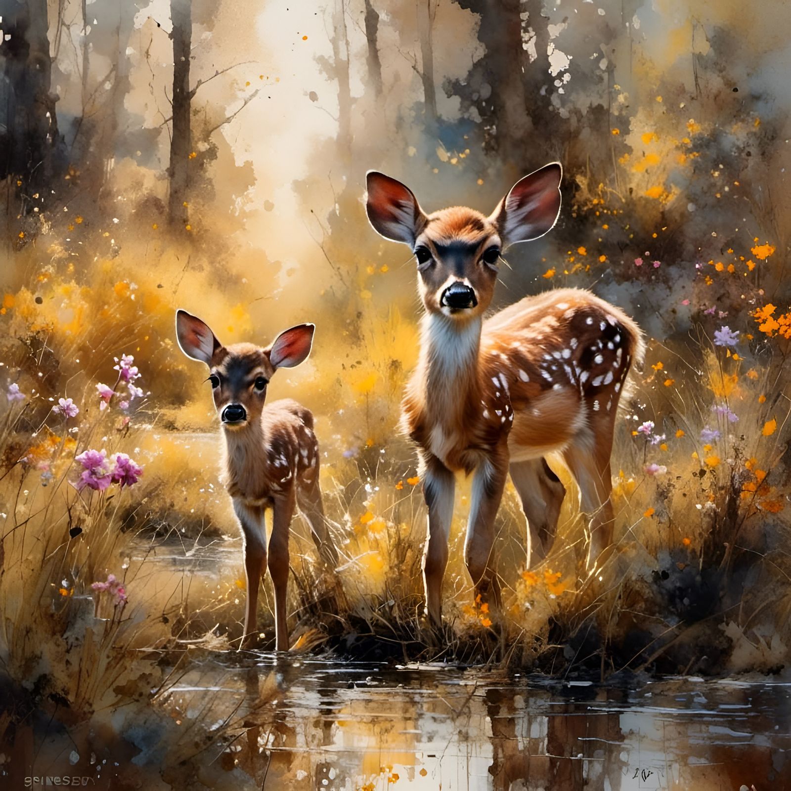 Forest clearing  by @Highrisehero