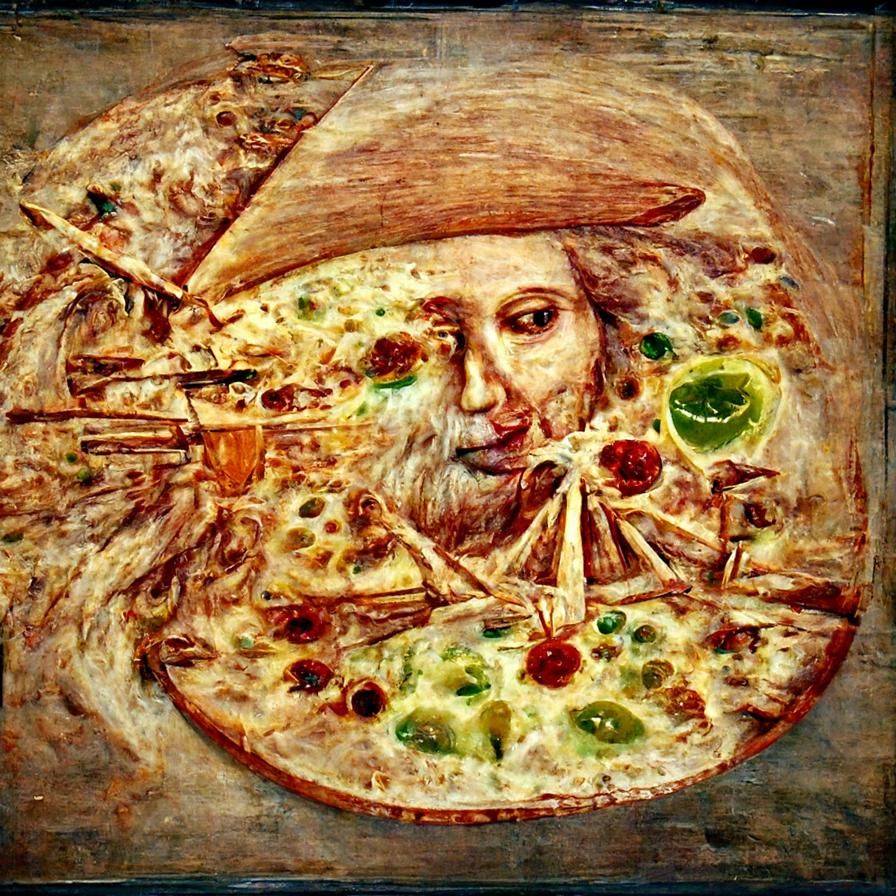 Margarita Pizza 8K By Leonardo da Vinci
