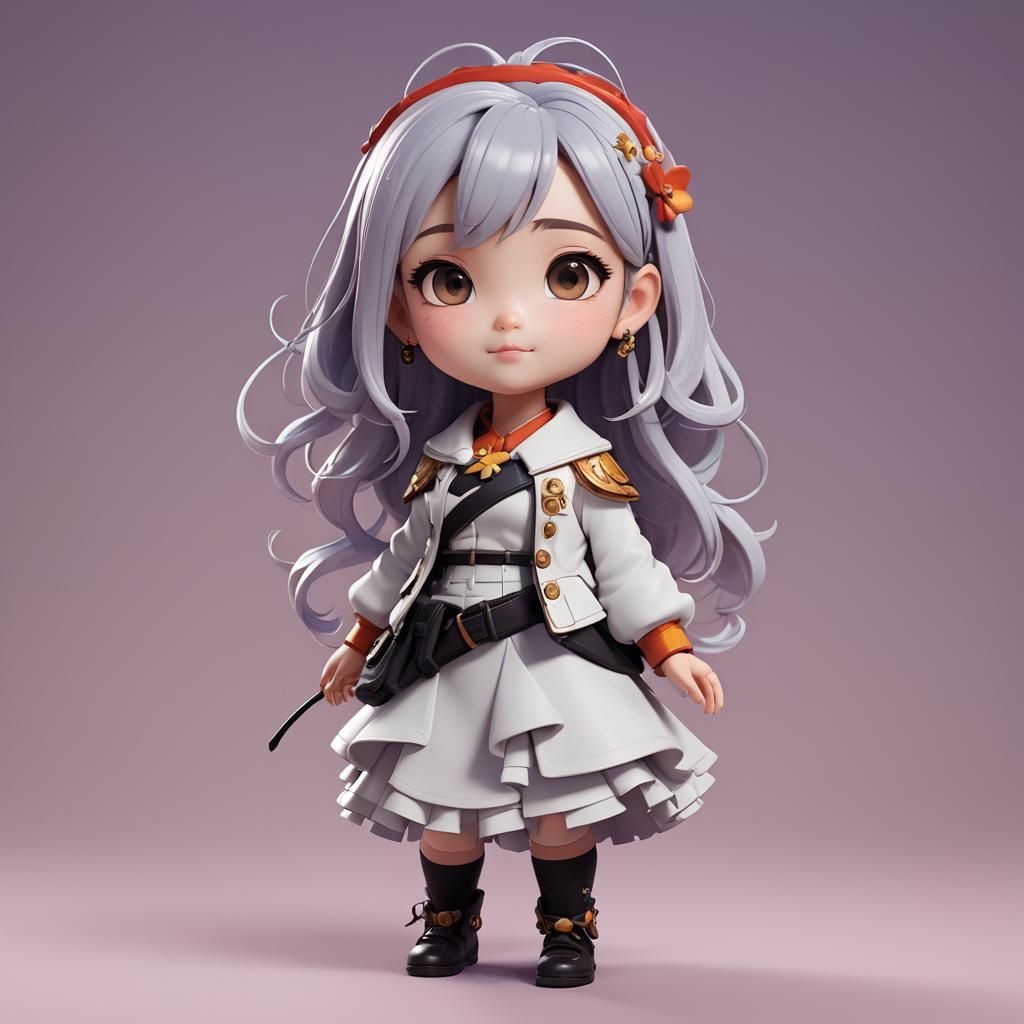A beautiful curvy Chibi girl, Pixar, ZBrush Central 3d shadi...