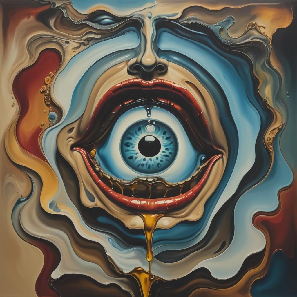 Abstract surreal portrait