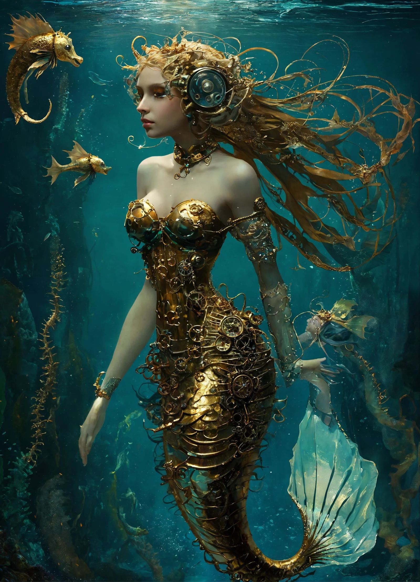Steampunk mermaid