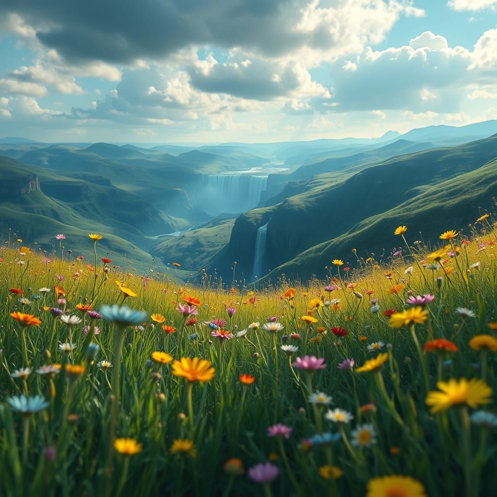 A meadow of wild flowers   by @Ritesh Thapa