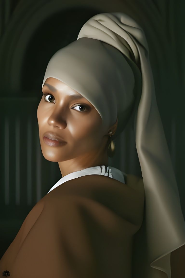 Girl with a Pearl Earring ...  by @Rietpetiet 
