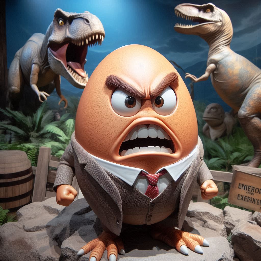 Angry Egg at the Museum