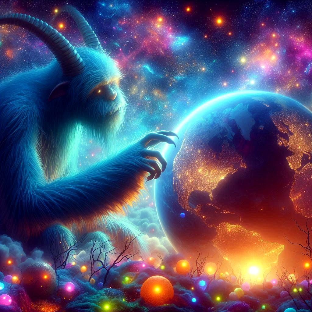 the universe contemplating life