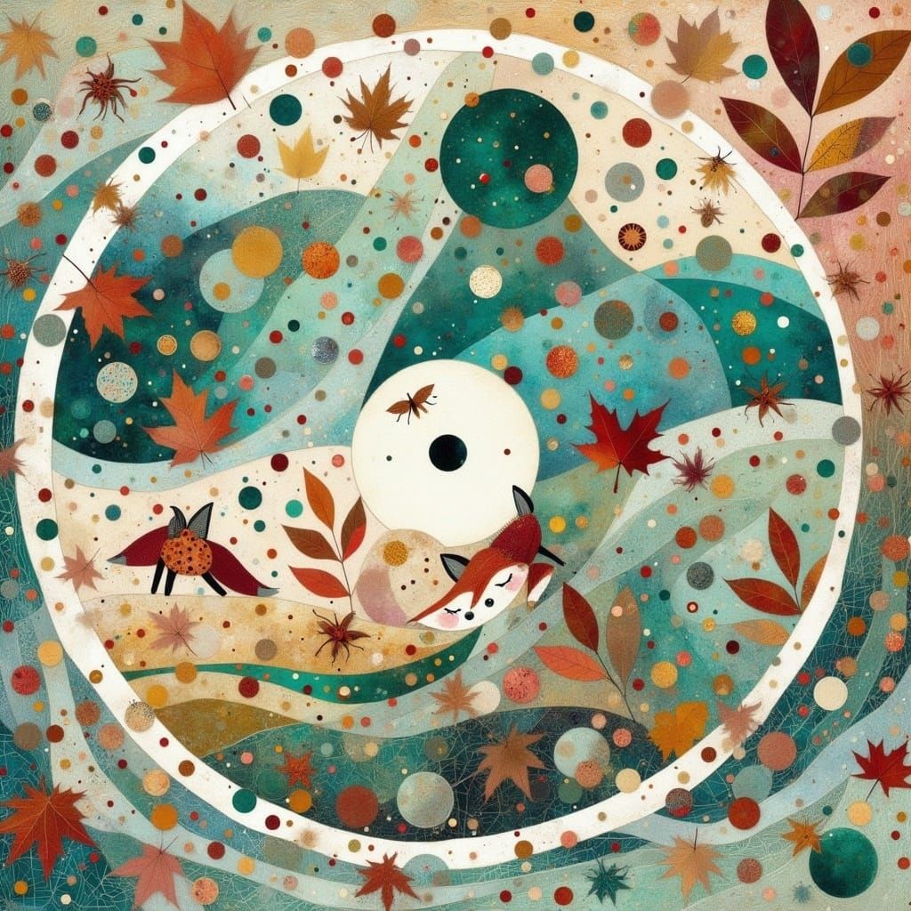 Red baubles on a green Cristmas tree, afternoon, glow 