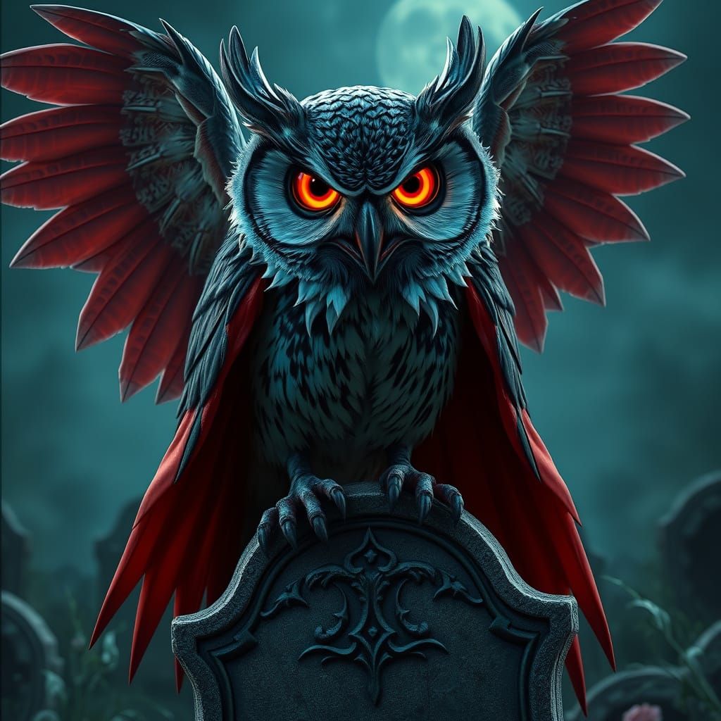 Vampire owl
  by @CyrilL