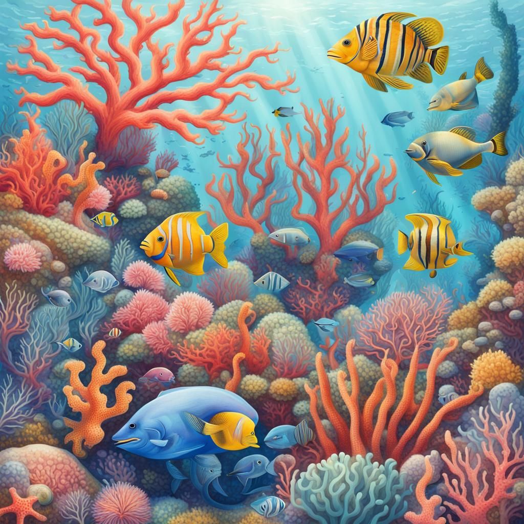 Whimsical underwater world - AI Generated Artwork - NightCafe Creator