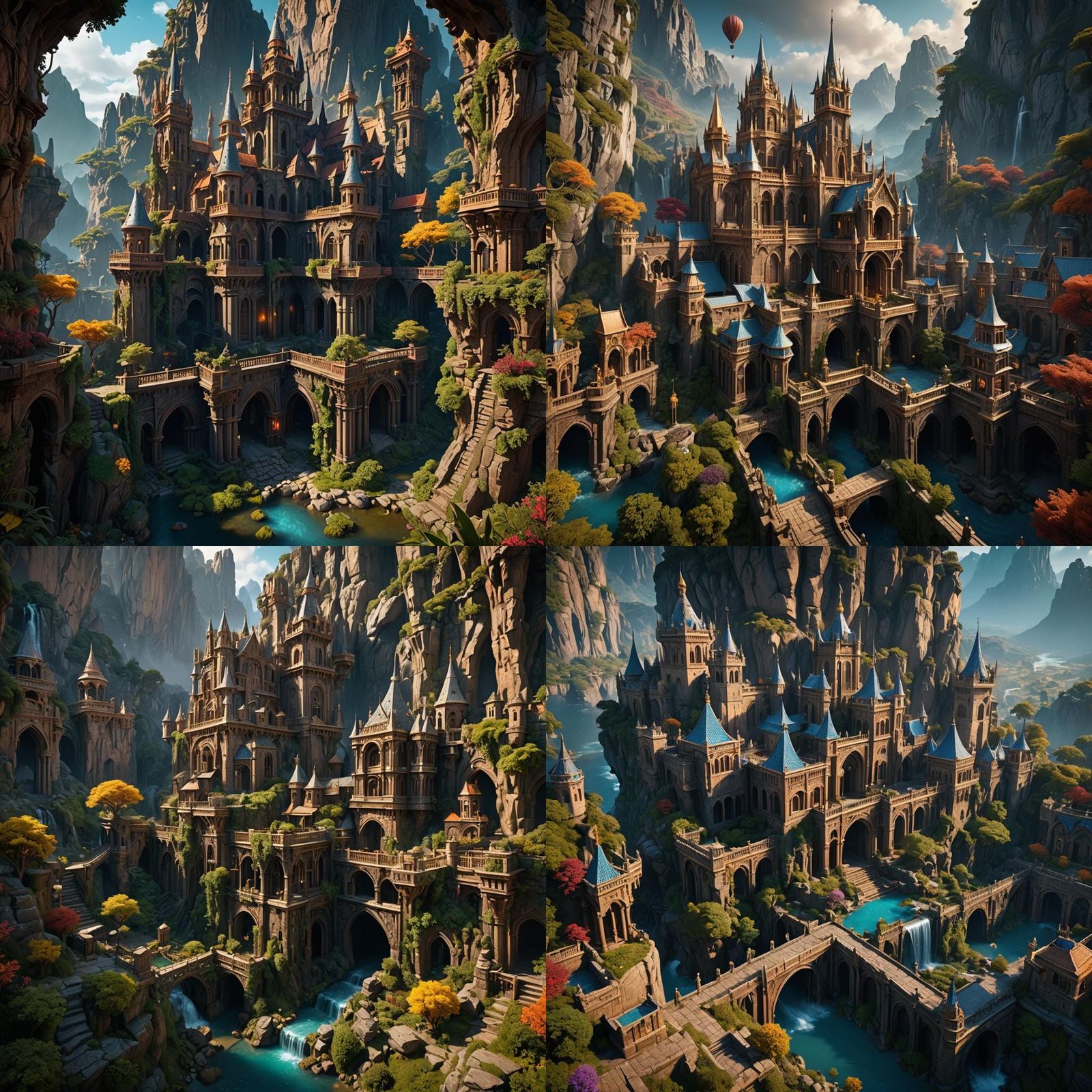 White Horse Galloping: Detailed Fantasy Concept Art