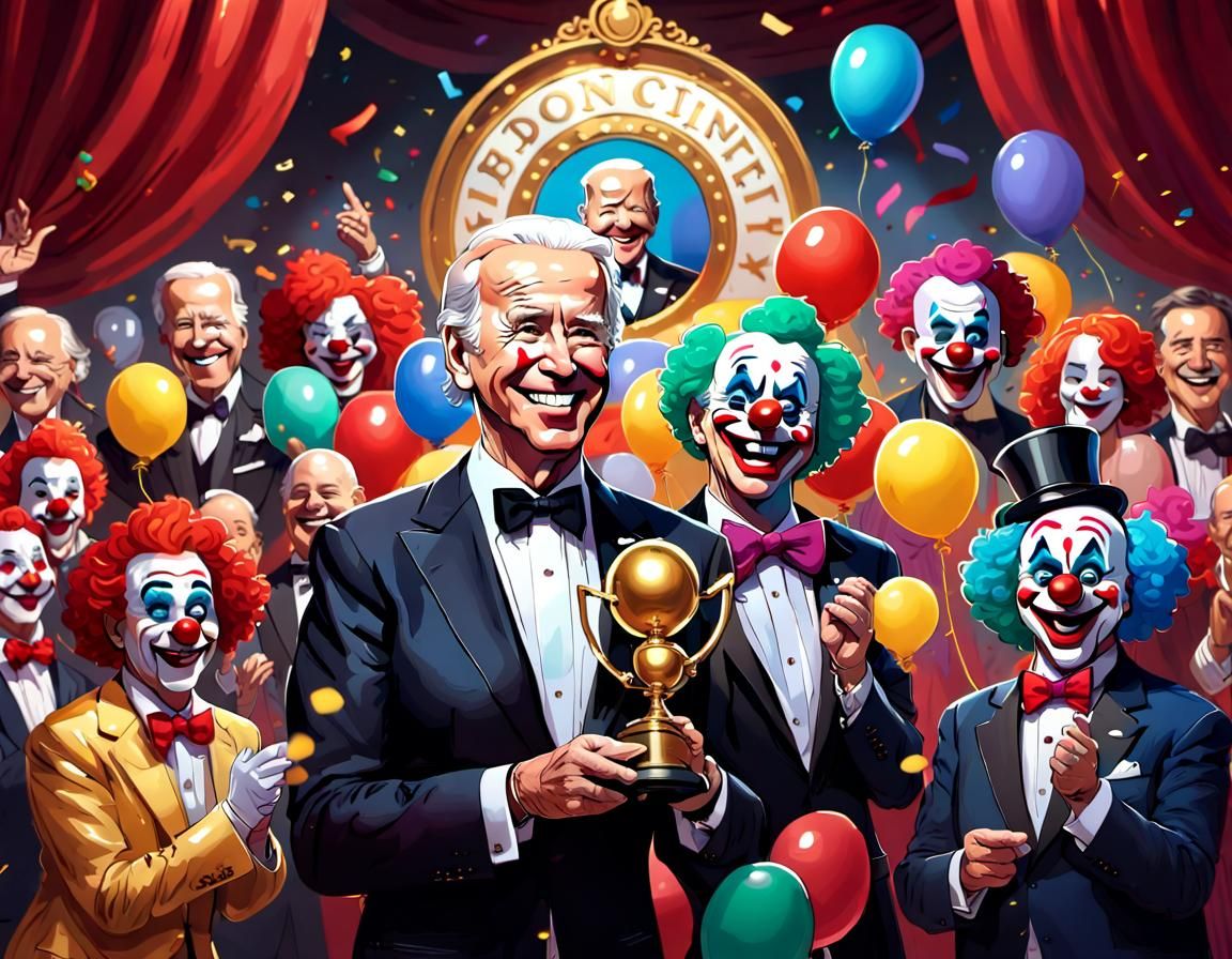 And The Clown Of The Year Award Goes To... Joe Biden! - AI Generated ...